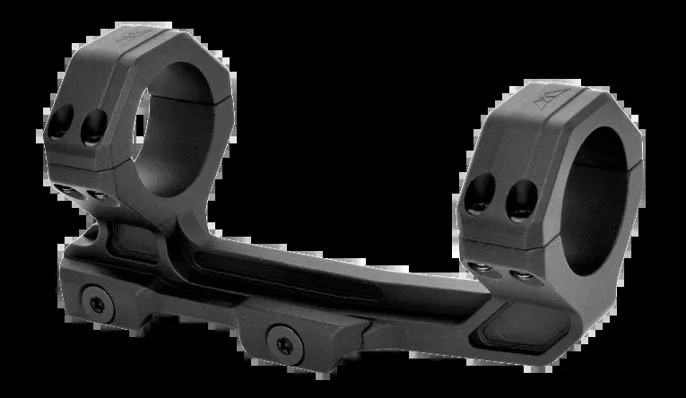 Warne MaxLite 1" MSR Cantilever Scope Mount 0 MOA - Matte Black