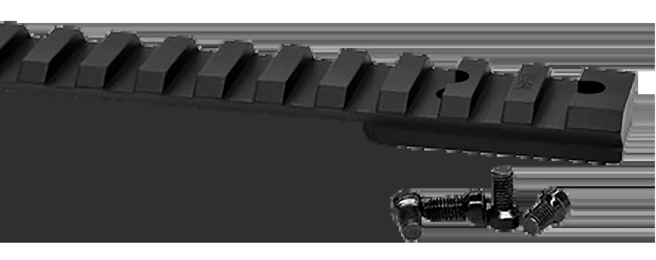 Warne V484M Vapor Picatinny Rail Black Anodized Aluminum - Ruger American Short Action - 0 MOA