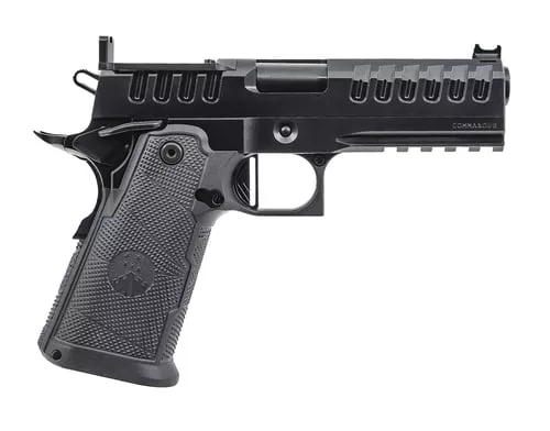 Watchtower Firearms APACHE9MMCMNDRBLK ApacheCommander Frame 9mm Luger 15+1 4.25" Threaded Barrel Steel Slide Black PVD