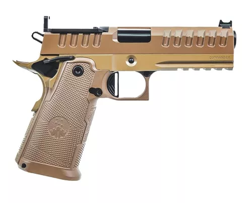 Watchtower Firearms APACHE9MMCMNDRFDE ApacheCommander Frame 9mm Luger 15+1 4.25" Threaded Barrel Steel Slide Flat Dark Earth PVD