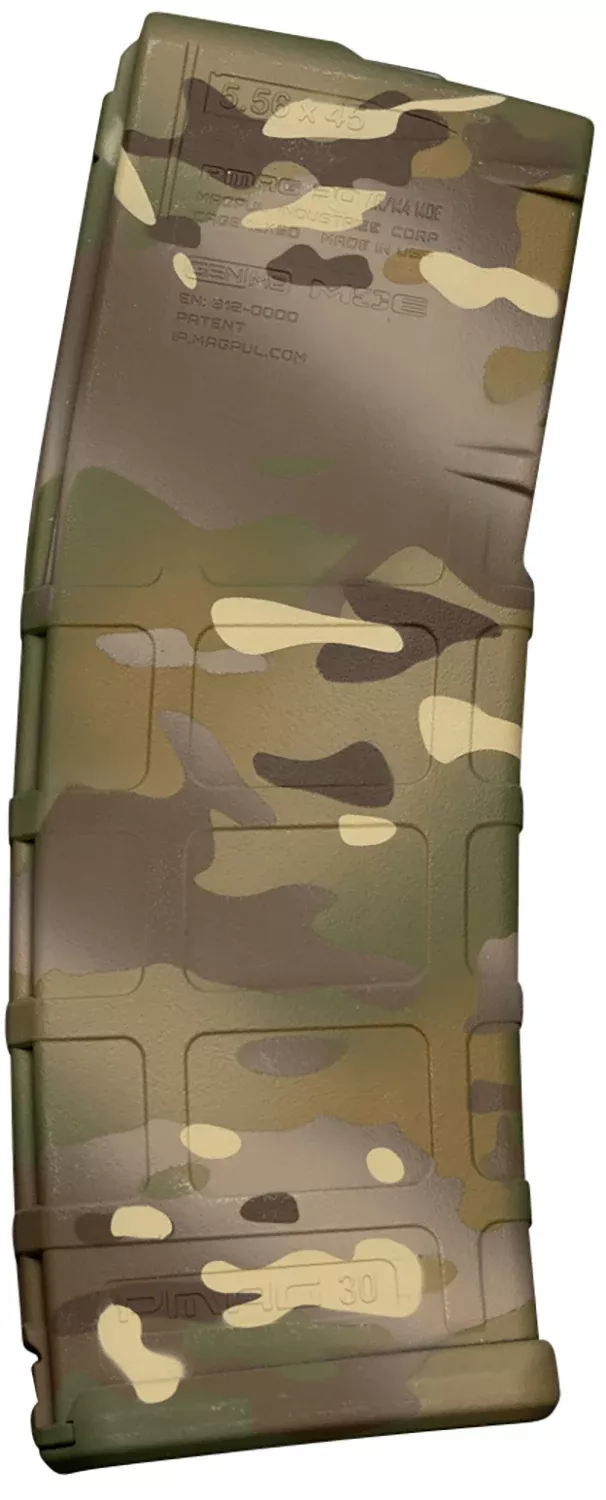 Weapon Works 228040 PMAG GEN M2 MOE 30rd 5.56x45mm NATO MultiCam Polymer Fits AR-15