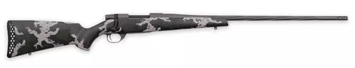Weatherby VTE653WR8B Vanguard Talon 6.5-300 Wthby Mag 3+1 28" Tungsten Cerakote Peak 44 Blacktooth Carbon Fiber Stock w/ Green & White Sponge Pattern