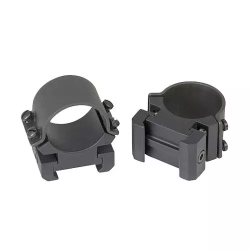 Weaver Mounts 49144 Scope Ring Set Sure Grip High Windage Adjustable 1" Matte Black Steel