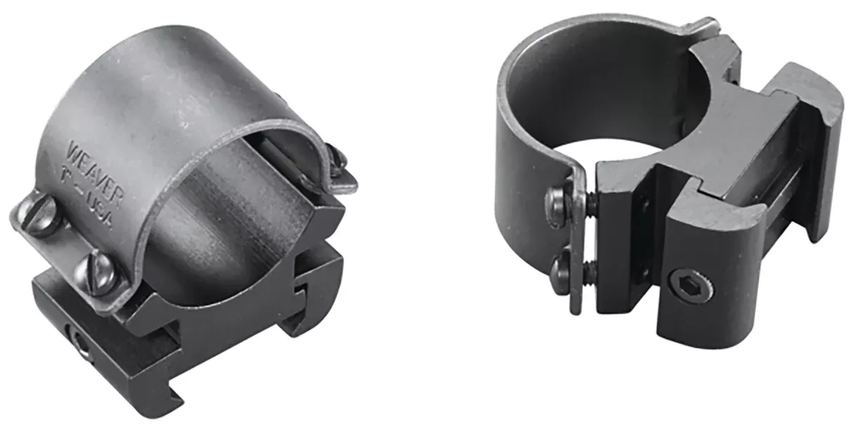 Weaver Mounts 49144 Sure Grip Windage Adjustable RingsMatte Black 1" High