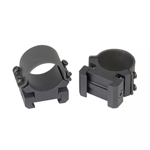 Weaver Mounts 49145 Scope Ring Set Sure Grip Extra High Windage Adjustable 1" Matte Black Steel