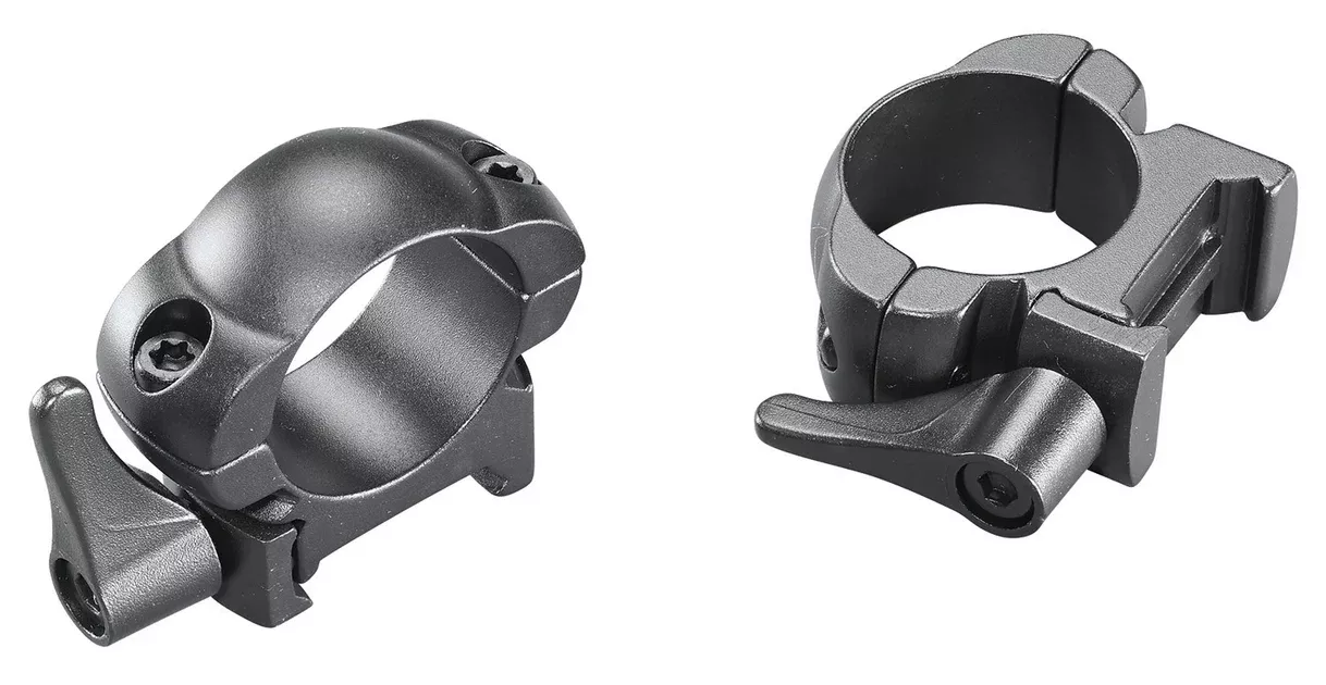 Weaver Mounts 49325 Lever LokMatte Black 1" Medium