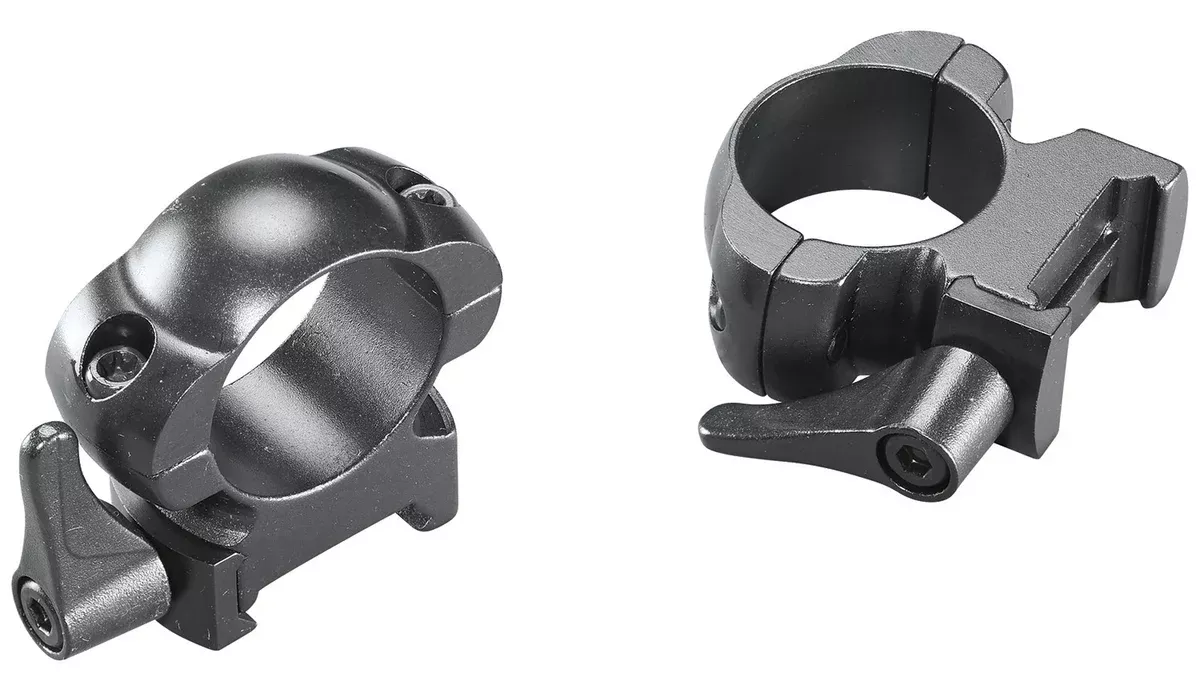 Weaver Mounts 49326 Lever LokMatte Black 1" High