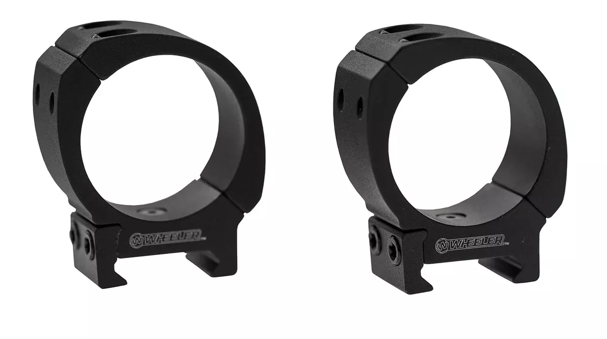 Wheeler 1133747 Sporter Scope RingsBlack 1" Low