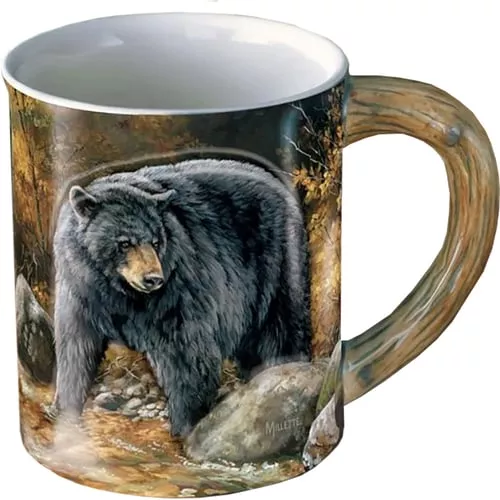 Wild Wings Sculpted MugAutumn Streamside Bear
