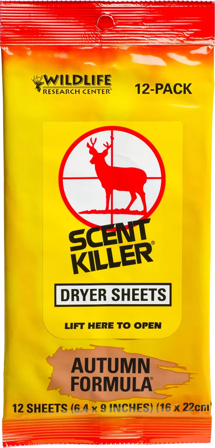 Wildlife Research 580 Scent KillerOdor Eliminator Autumn Scent Dryer Sheet 12
