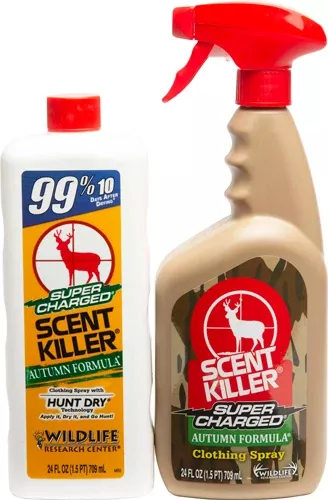 Wildlife Research Super Charged Scent Killer Spray Combo 24 oz Autumn Formula - Case Pack of 3