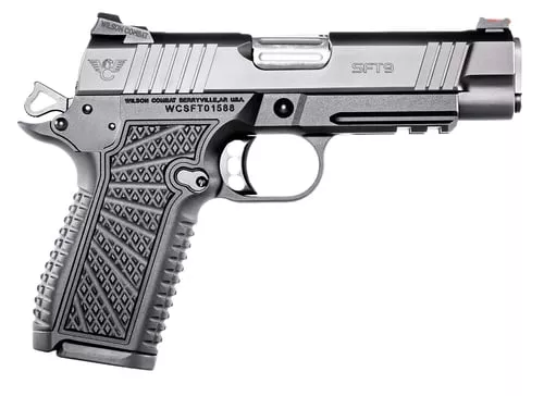 Wilson Combat SFT9CMR42 SFT9 Compact 9mm 15+1 4.25" Lightrail Black Armor-Tuff Stainless Steel