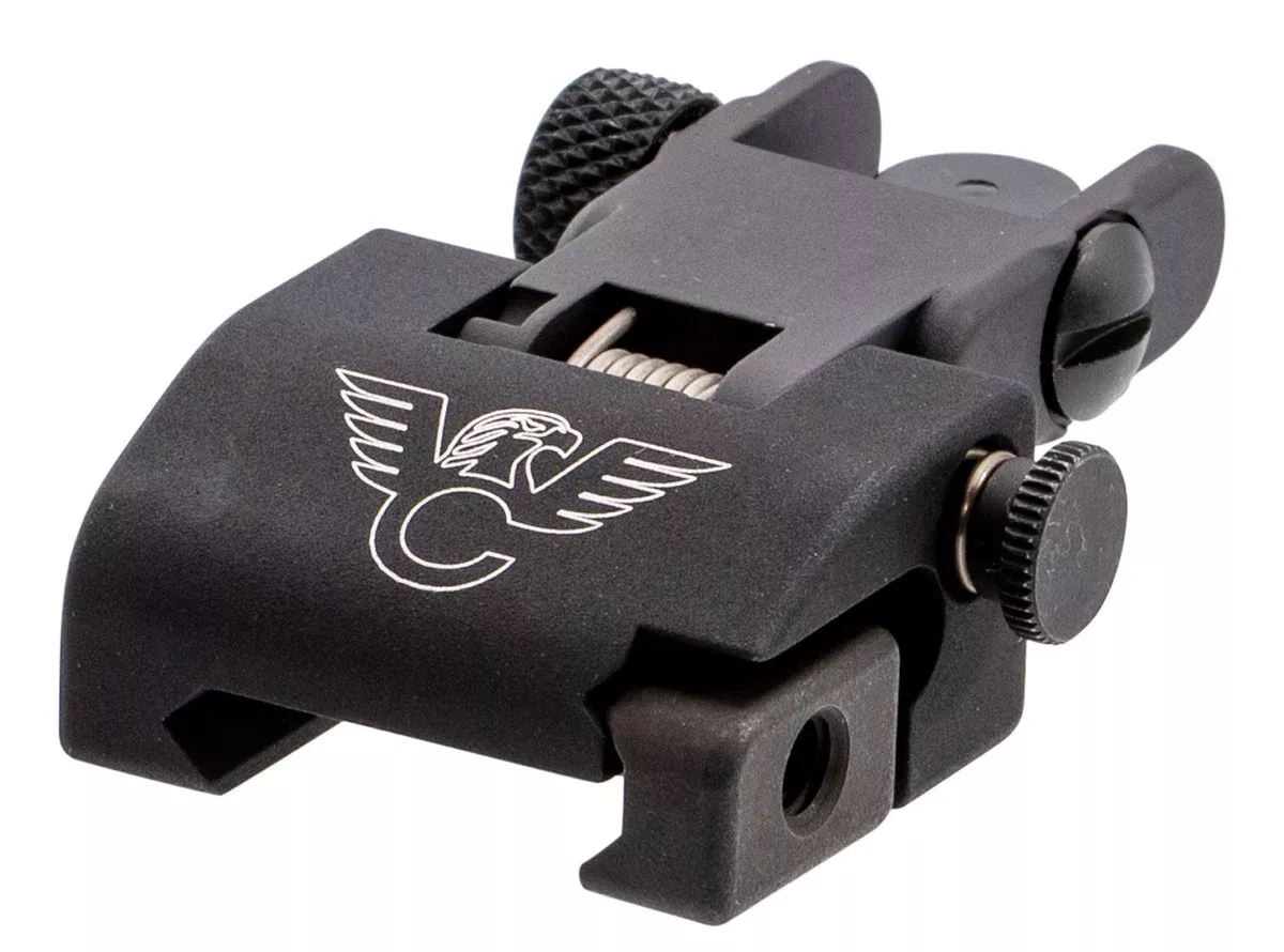 Wilson Combat TRQDSR Rear SightBlack Flip-Up for AR-15