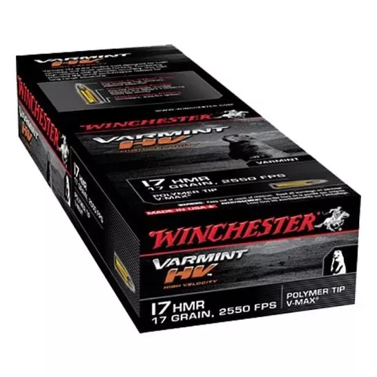 Winchester .17 HMR Ammunition | 17 Grain | Box of 50