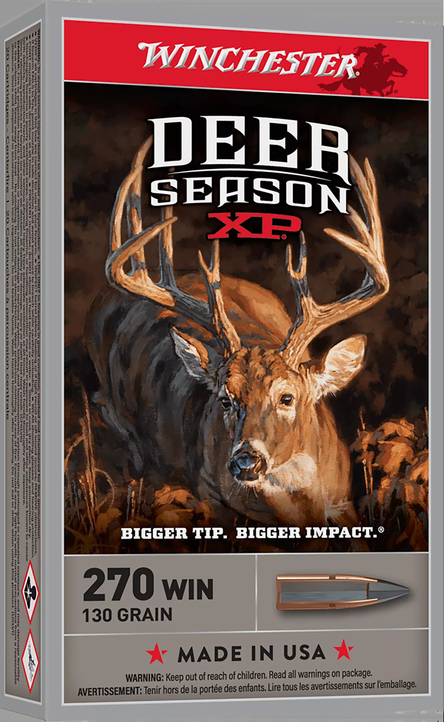Winchester Ammo Deer Season XP 270 Win 130gr Extreme Point 20 Rd - Box or Case