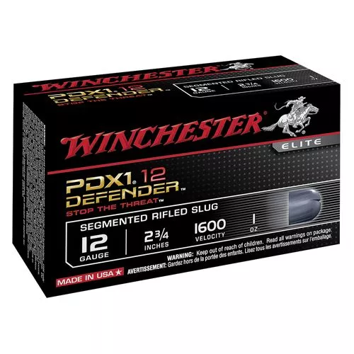 Winchester Ammo PDX1 Defender 12 Gauge 2.75" 1 oz Rifled Slug Shot - S12PDX1S