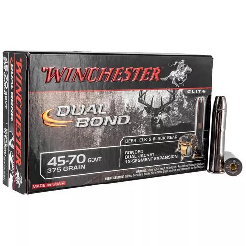 Winchester Ammo S4570DB Dual Bond45-70 Gov 375 gr Dual Bond 20 Bx/ 10 Cs