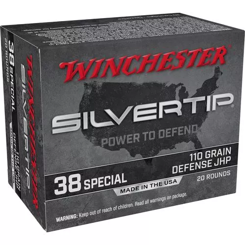 Winchester Ammo Silvertip 38 Special 110 gr Silvertip Jacket Hollow Point - W38ST