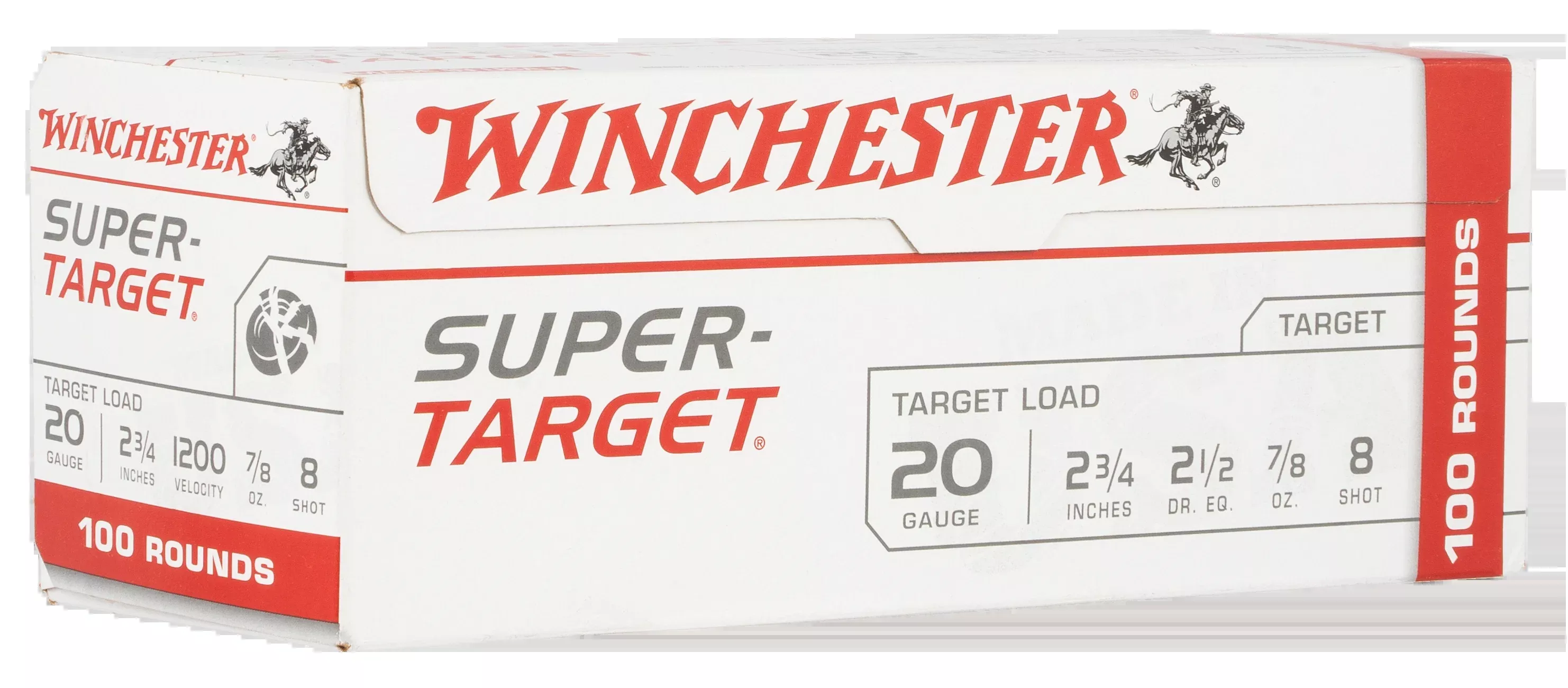 Winchester Ammo Super-Target 20 Gauge 2.75" 7/8oz #8 Shot 100 Rd - Box or Case