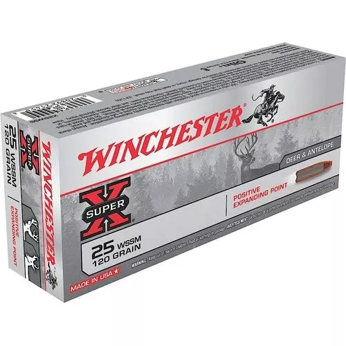 Winchester Ammo Super X 25 WSSM 120 gr Positive Expanding Point - X25WSS