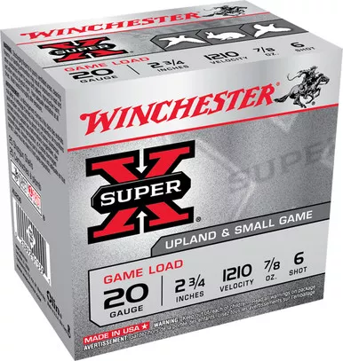 Winchester Ammo Super X Game Load 20 Gauge 2.75" 7/8 oz 6 Shot