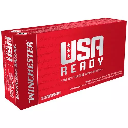 Winchester Ammo USA Ready 300 Blackout 125 gr Open Tip Range - RED300