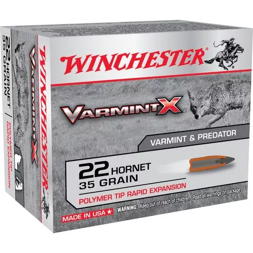 Winchester Ammo Varmint X 22 Hornet 35 gr Polymer Tip Rapid Expansion - X22P