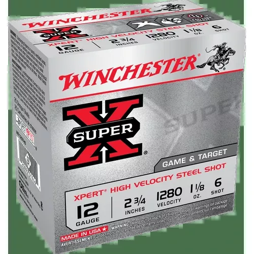 Winchester Ammo WE12GTH6 Super X Xpert High Velocity 12 Gauge 2.75" 1 1/8 oz 6 Shot 25 Bx