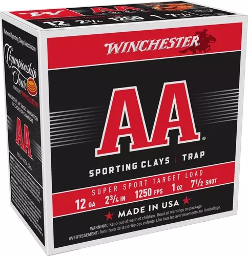 Winchester Ammunition AA 12 Gauge 2.75" 1 oz #7.5 Shot 1250 fps - 250 Rd Case