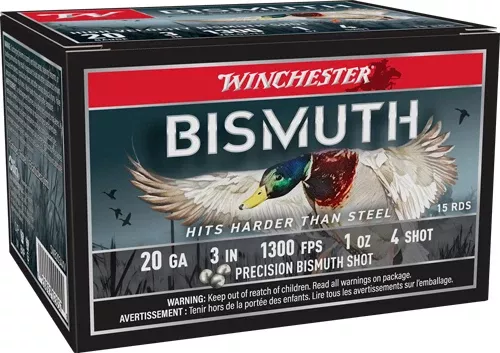 Winchester Ammunition Bismuth 20 Gauge 3" 1 oz #4 Shot 1300 fps - Box or Case