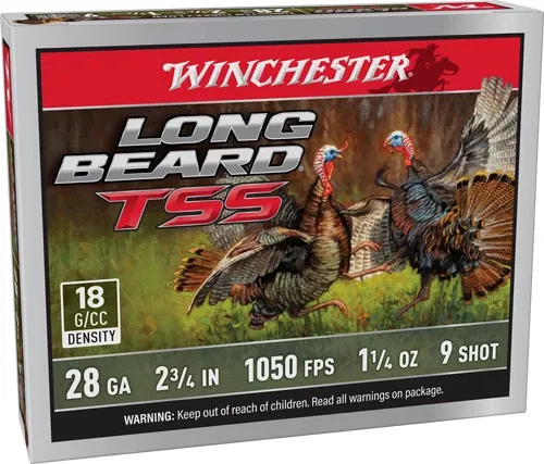 Winchester Ammunition Long Beard TSS 28 Gauge 2.75" 1-1/4 oz #9 Shot 5 Rd - Box or Case