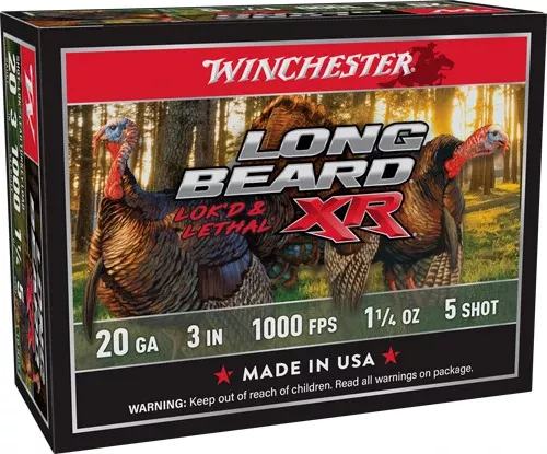 Winchester Ammunition Long Beard XR 20 Gauge 3" 1-1/4 oz #5 Shot 10 Rd - Box or Case