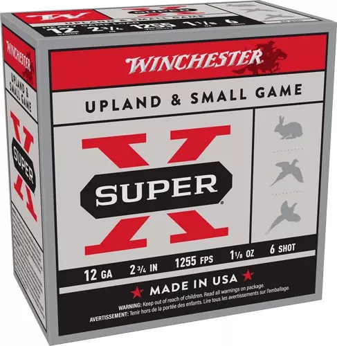 Winchester Ammunition Super-X 12 Gauge 2.75" 1-1/8 oz #6 Shot 1255 fps - 250 Rd Case