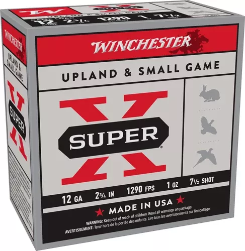 Winchester Ammunition Super-X 12 Gauge 2.75" 1 oz #7.5 Shot 1290 fps - 250 Rd Case