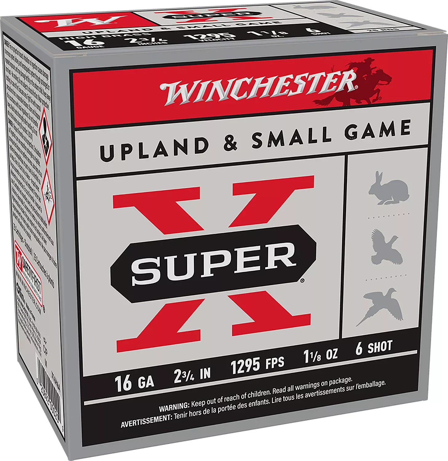 Winchester Ammunition Super-X 16 Gauge 2.75" 1-1/8 oz #6 Shot 1295 fps - 25 Rd Box
