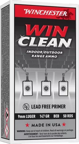 Winchester Ammunition WinClean 9mm Luger 147gr JSP - Box or Case