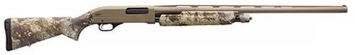 Winchester SXP Hybrid Hunter Pump Action Shotgun 12 Gauge 3" Chamber 26" Vent Rib Barrel 4 Round Capacity TruGlo Fiber Optic Fixed Sights Realtree Timber Camouflage Synthetic Stock Flat Dark Earth Permacote Applied Finish