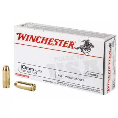 Winchester USA 10MM 180 Grain Full Metal Jacket - 50 Round Box
