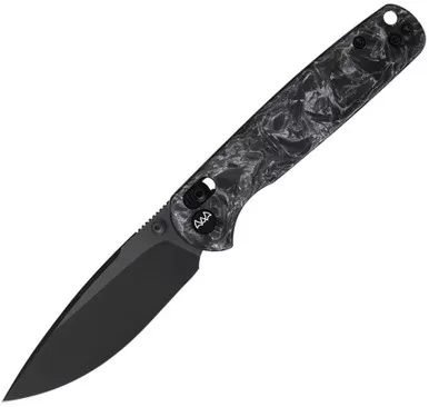 Wixco Drax II Crossbar Lock Knife - Gray Shredded Carbon Fiber - WX10-BNV