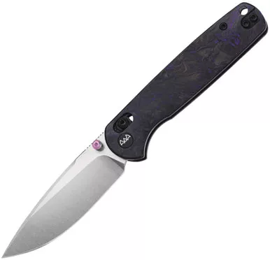Wixco Drax II Crossbar Lock Knife - Purple G10 - Black Stonewash - WX10-ENV