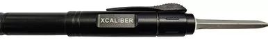 Xcaliber Knife Company OTF Pen Knife - 1.70" 440C Stainless Steel Dagger Blade, Black Aluminum Handle