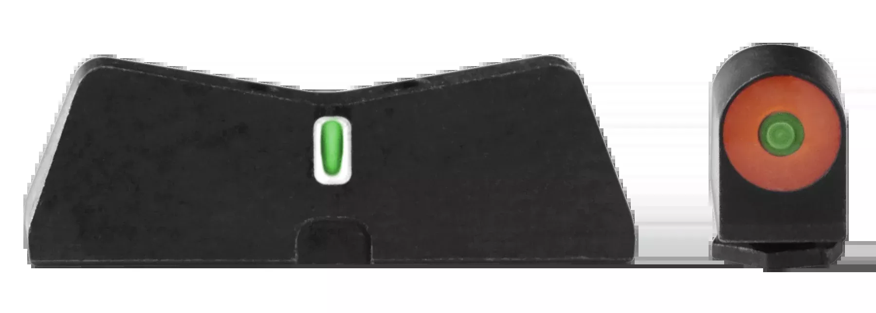 XS Sights DXT2 Big Dot Night Sights for Glock 26 - Green Tritium Orange Outline Front / White Outline Rear