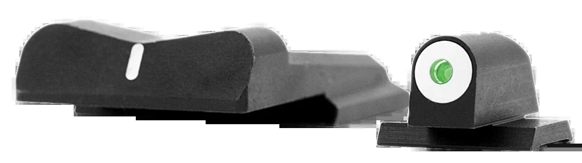 XS Sights DXW Big Dot Night Sights for Smith & Wesson M&P Full Size & Compact - Green Tritium Front / White Stripe Rear