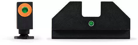 XS Sights F8 Night Fits S&W M&P Full Size and Compact Green with Orange Outline Front Rear Tritium Front/Re