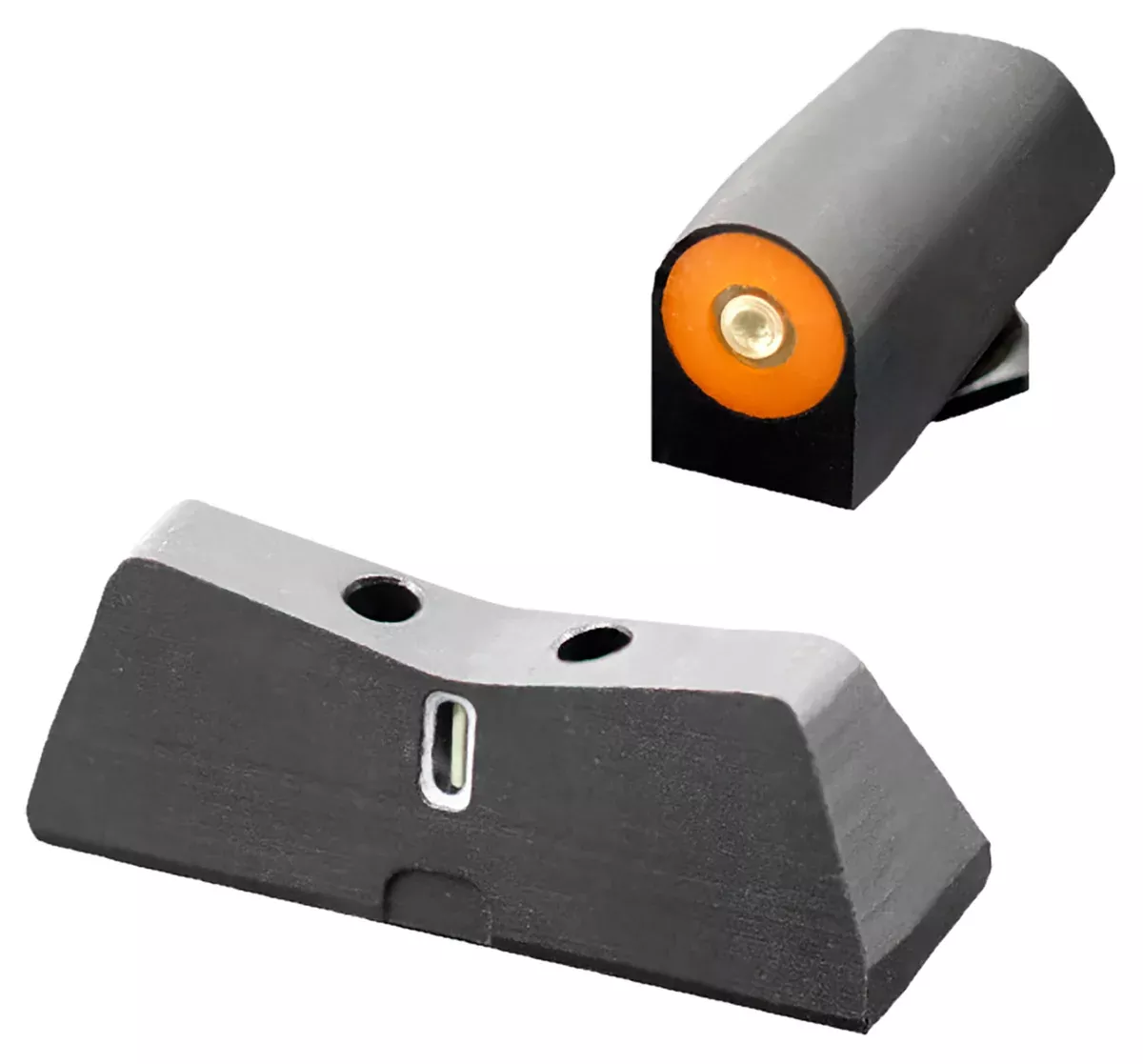 XS Sights GL0011S5N DXT2 Big Dot Night Sights fits GlockBlack | Green Tritium Orange Outline Front Sight Green Tritium White Outline Bar Rear Sight