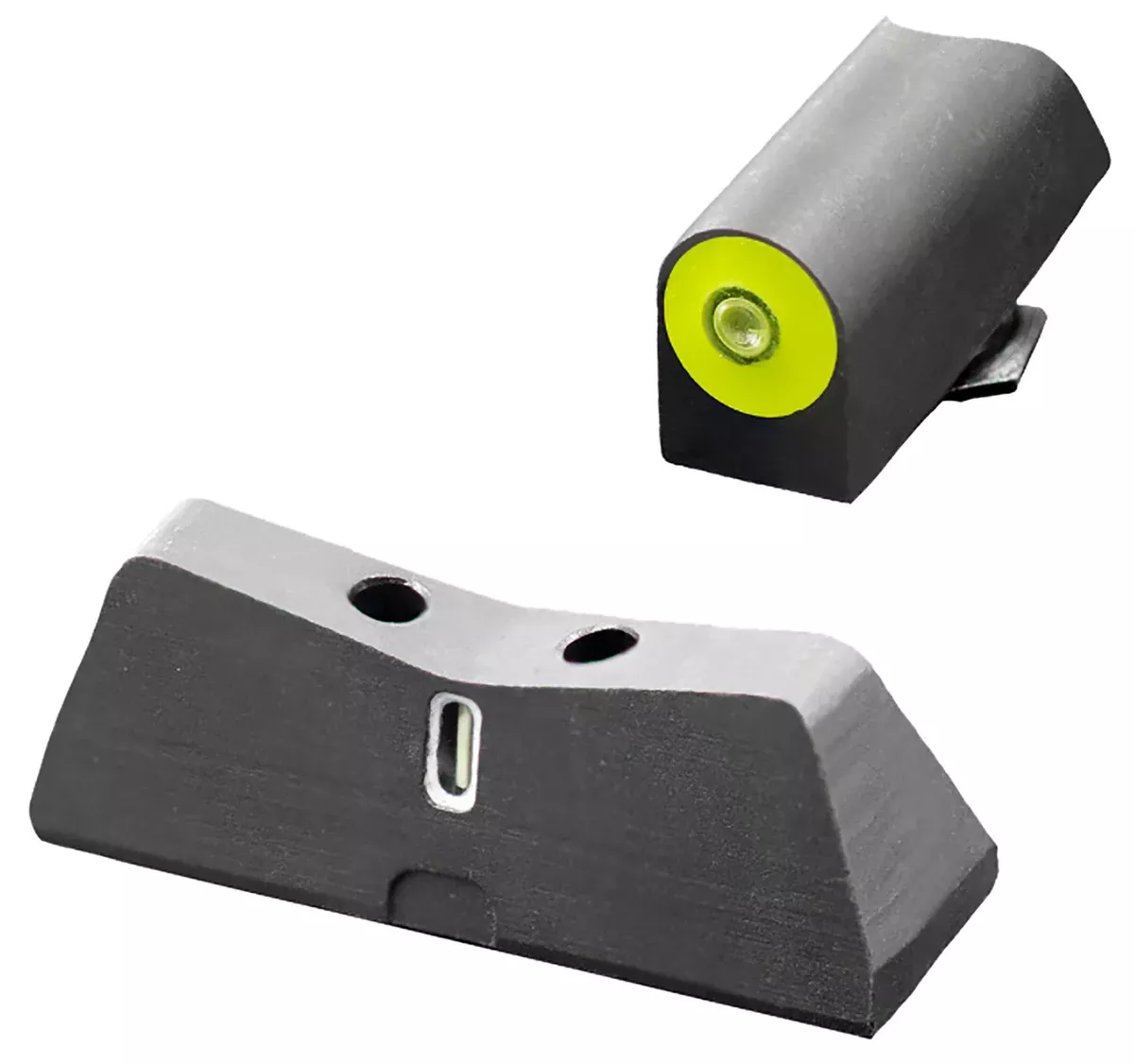 XS Sights GL0011S5Y DXT2 Big Dot Night Sights fits GlockBlack | Green Tritium Yellow Outline Front Sight Green Tritium White Outline Bar Rear Sight