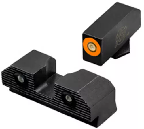 Xs Sights R3d 2.0 Tritium Night Sight For Glock 43 Orange Front Outline Green Tritium Front/rear Gl-r203p-6n