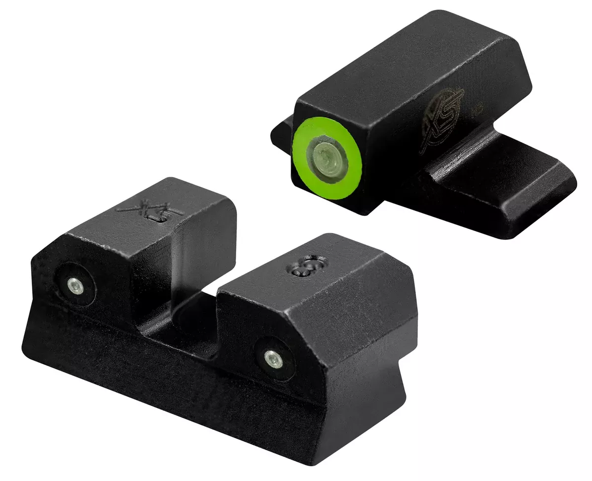 XS Sights SIR015P6G R3D Night Sights- Sig Sauer- Springfield ArmoryBlack | Green Tritium Green Outline Front Sight Green TritiumRear Sight