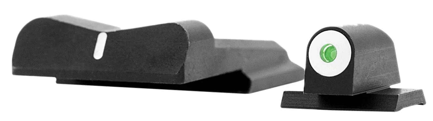XS Sights SW0024S3 DXW Big Dot Night Sights-Smith & WessonBlack | Green Tritium White Outline Front Sight White StripeRear Sight