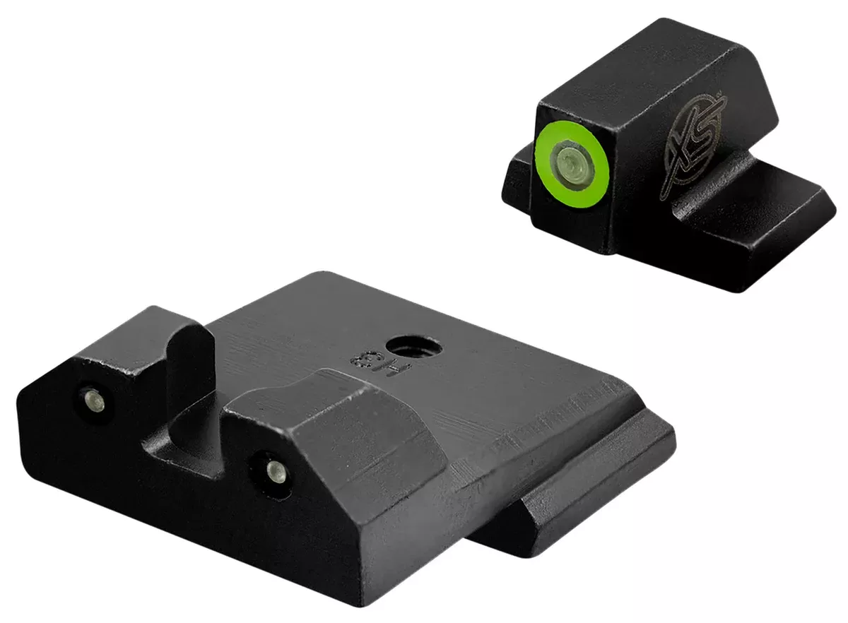 XS Sights SWR033S6G R3D Night Sights- Smith & WessonBlack | Green Tritium GreenOutline Front Sight Green TritiumRear Sight